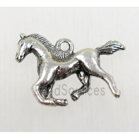 tibetan silver horse pendant, non-nickel