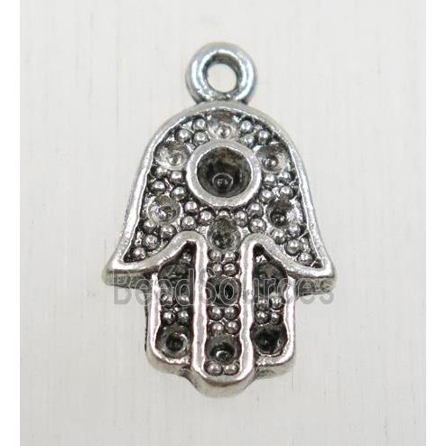 tibetan silver hamsahand pendant, non-nickel