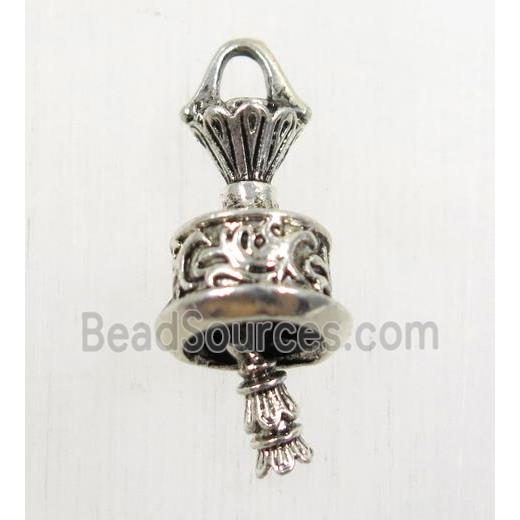 tibetan silver pendant, non-nickel