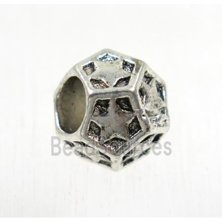 tibetan silver alloy beads, non-nickel