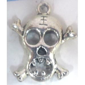 Skull Charm, Tibetan Silver pendants