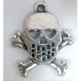 Skull Charm, Tibetan Silver pendants