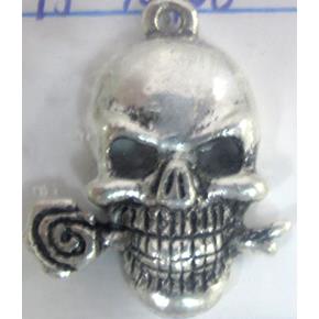 Skull Charm, Tibetan Silver pendants