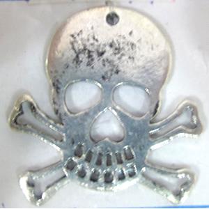 Skull Charm, Tibetan Silver pendants