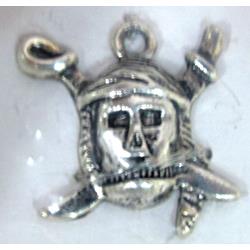 Tibetan Silver Skull Charm pendants