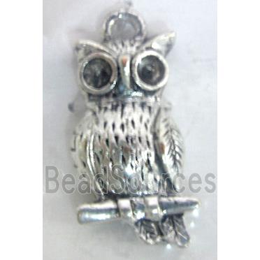 Tibetan Silver owl pendants