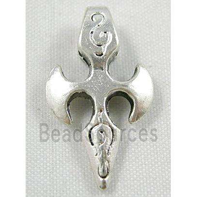 Tibetan Silver pendant, lead free and nickel free