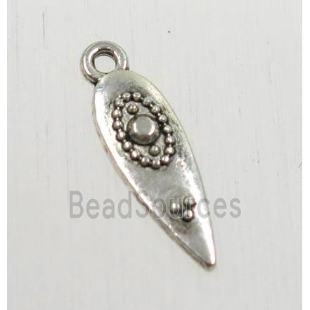 tibetan silver dart pendant, non-nickel