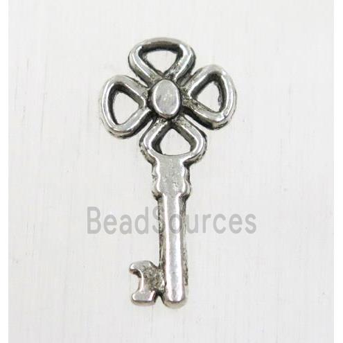 tibetan silver key pendant, non-nickel