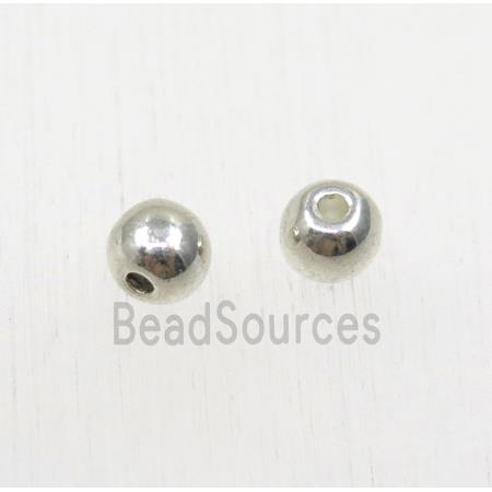 tibetan silver round beads, non-nickel