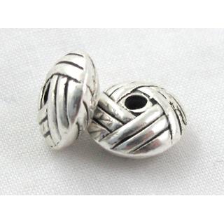 Tibetan Silver spacer bead, lead free and nickel free