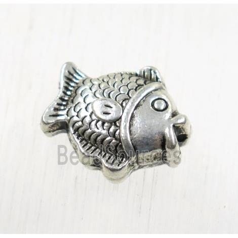 tibetan silver zinc fish beads, non-nickel