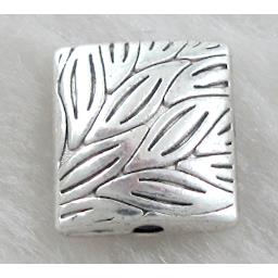 Tibetan Silver spacer, lead free and nickel free, Zinc alloy beads