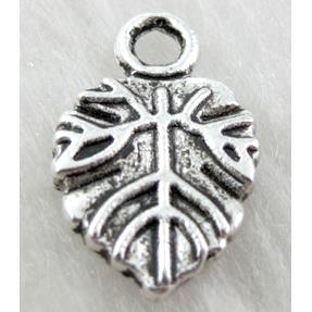 leaf, Tibetan Silver pendant non-nickel