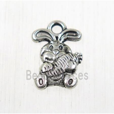 tibetan silver rabbit pendant, non-nickel