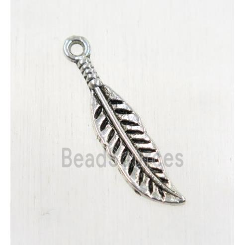 tibetan silver leaf pendants, non-nickel