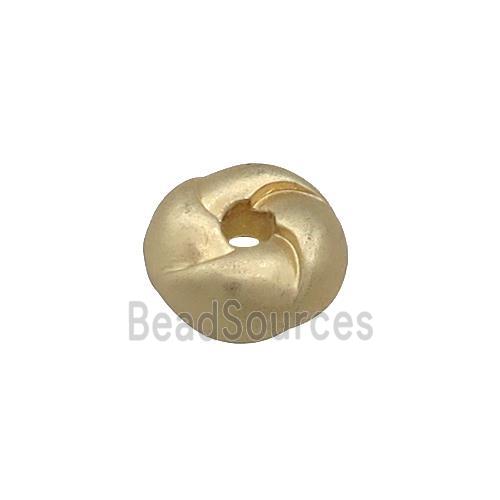 Tibetan Style Zinc Rondelle Beads Hot Wheels Duck Gold