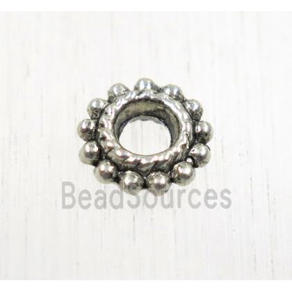 tibetan silver zinc spacer beads, non-nickel