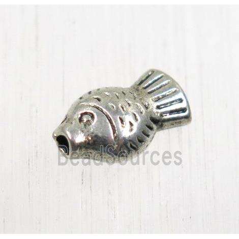 tibetan silver zinc fish beads, non-nickel