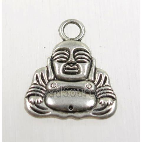 tibetan silver buddha pendant, non-nickel