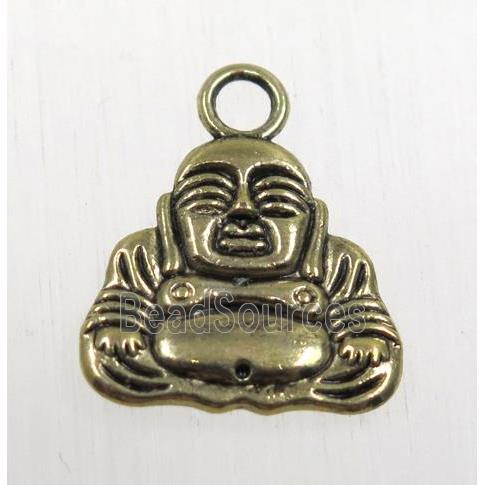 tibetan silver zinc buddha pendant, non-nickel, antique bronze