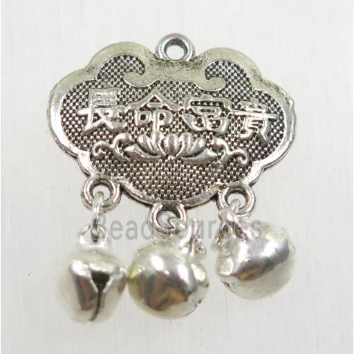 tibetan silver pendant, non-nickel