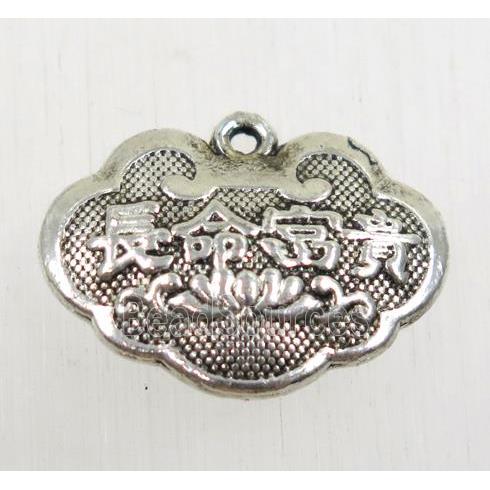 tibetan silver pendant, non-nickel