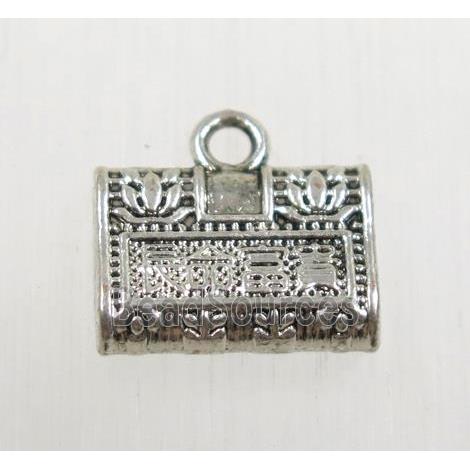 tibetan silver bag pendant, non-nickel