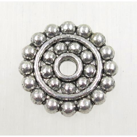 tibetan silver spacer beads, zinc, non-nickel