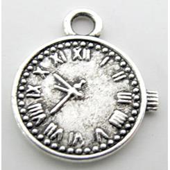 Tibetan Silver watch pendant, lead free and nickel free