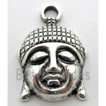 Tibetan Silver buddha pendant, Lead free and nickel Free