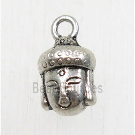 tibetan silver buddha pendant, non-nickel