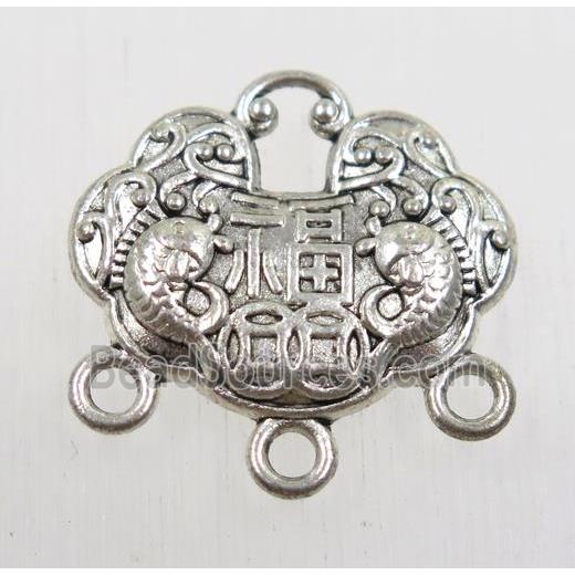 tibetan silver pendant, non-nickel