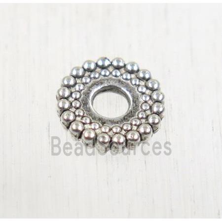 tibetan silver zinc spacer beads, non-nickel