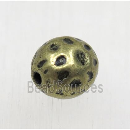 tibetan silver zinc beads, non-nickel, antique bronze