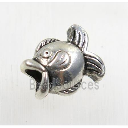 tibetan silver zinc fish beads, non-nickel