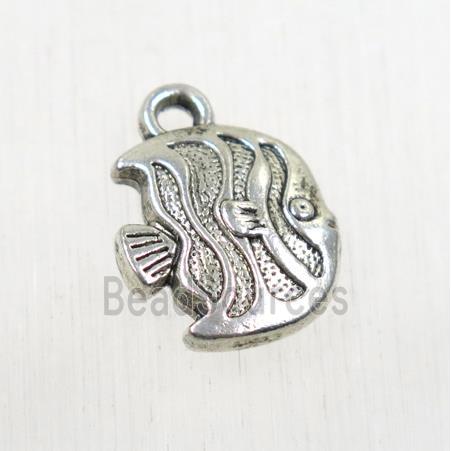 tibetan silver Zinc fish pendant, non-nickel