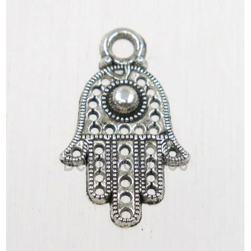 tibetan silver hamsahand pendant, non-nickel