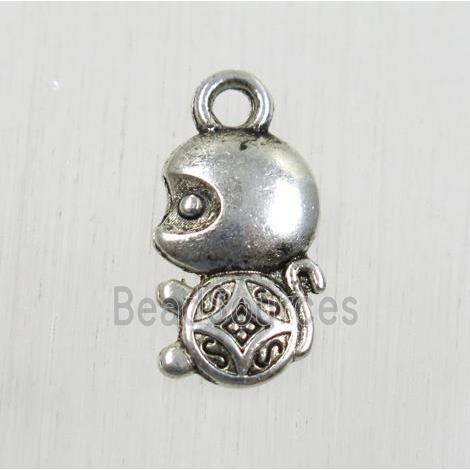 tibetan silver monkey pendant, non-nickel