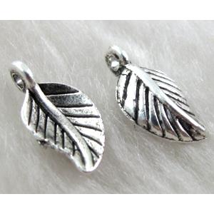 leaf, Tibetan Silver pendant non-nickel