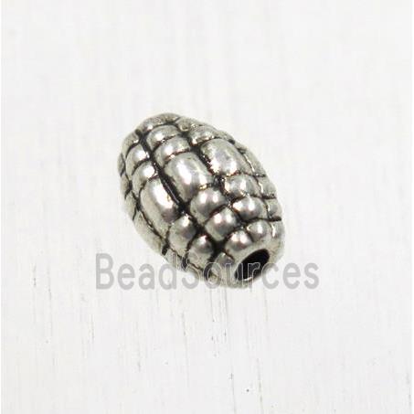 tibetan silver zinc rice beads, non-nickel