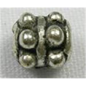 Tibetan Silver spacer beads, 6mm diameter