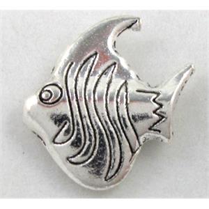 Tibetan Silver Alloy Fish, 20x20mm