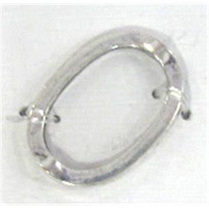 Connector, tibetan silver Non-Nickel, 26x14mm