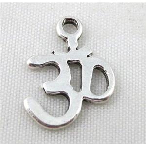 Tibetan Silver pendant, lead free and nickel free, 14x18mm