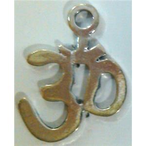 Tibetan Silver pendant, lead free and nickel free, 20x25mm