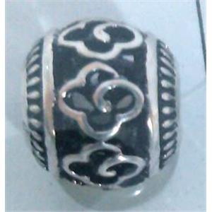 round tibetan silver hollow beads, lead free and nickel free, approx 9mm dia, 4mm hole