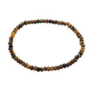 Tiger Eye Stone Bracelet Stretchy, approx 4mm