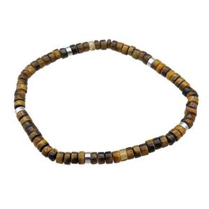 Tiger Eye Stone Bracelet Stretchy, approx 4mm