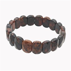 Natural Autumn Jasper Bracelet Stretchy, approx 11-15mm